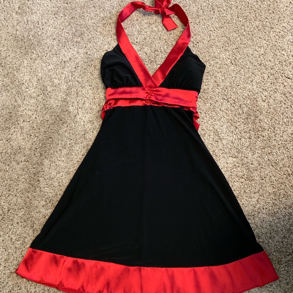 Beautiful black and red dress